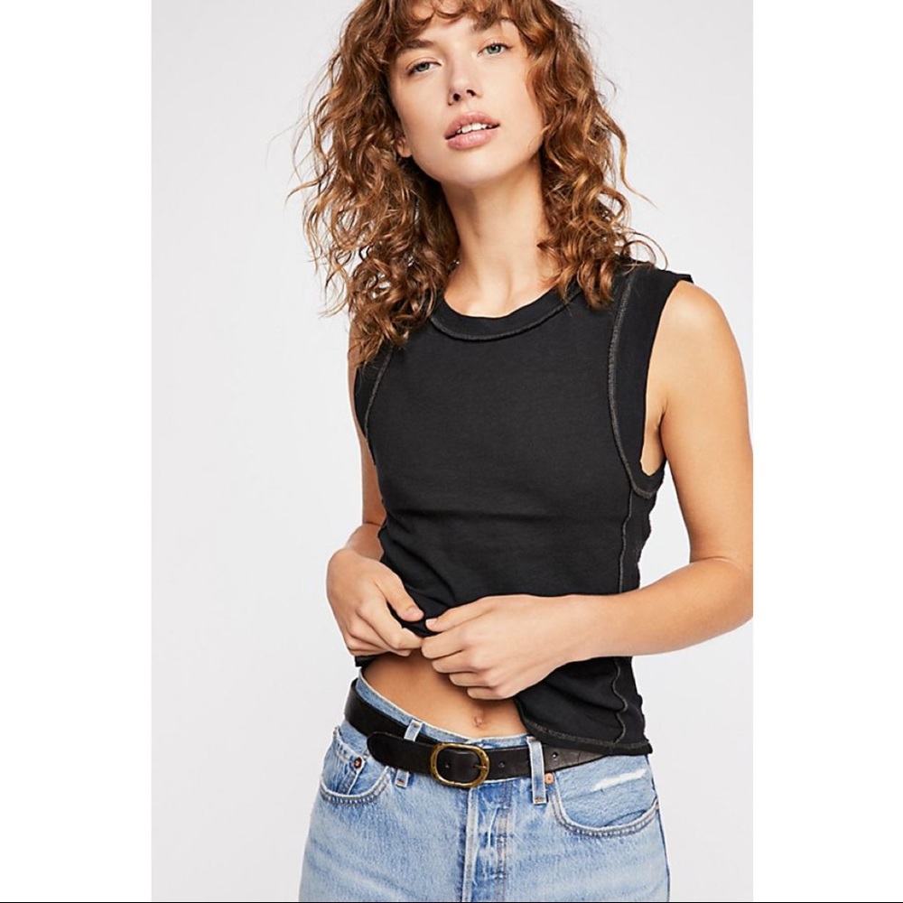 🔥SALE🔥 NWOT Free People Go To Black Tank Top